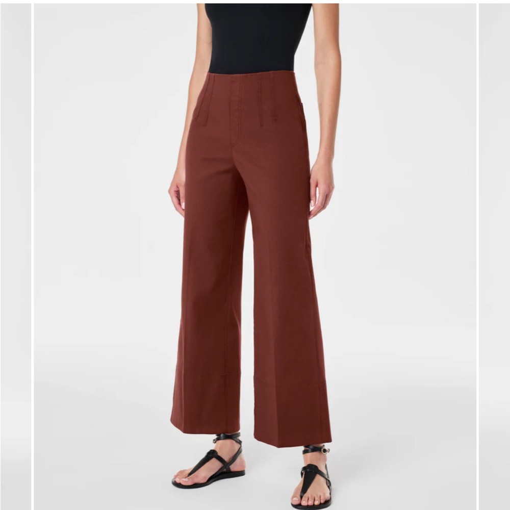 | SPANX | Stretch Twill Cropped Wide Leg Pant